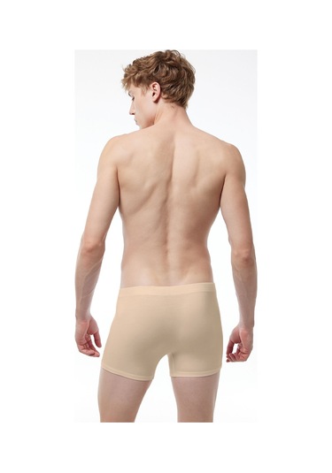 Malabadi Görünmez Boxer Erkek Siyah Beyaz Ten Rengi 3 Lü Paket Likralı Modal Iç Göstermeyen Boxer Mb58 Siyah-beyaz-ten