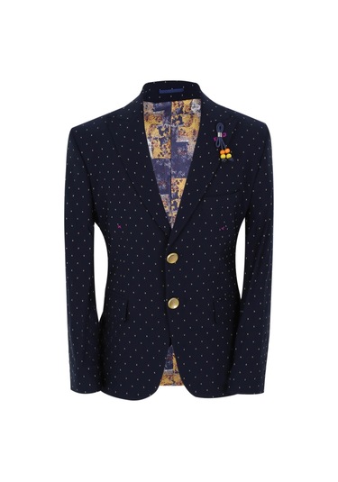 Erkek Çocuk Kendinden Desenli Üçlü Yelekli Takım-7682-lacivert Lacivert