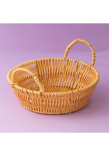 Porsima 304b 3 Lü Düzenleyici Hasır Sepet Seti Ekmeklik Sepet