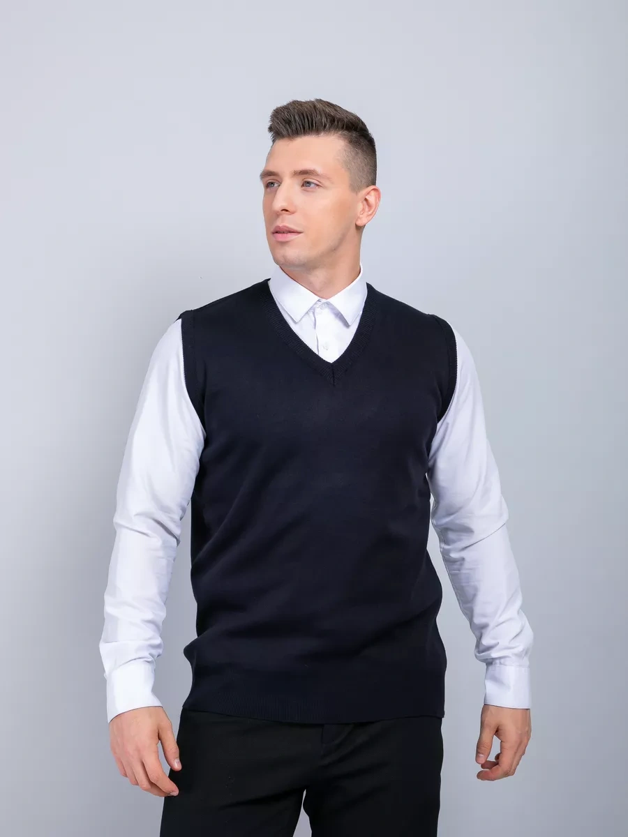 Pralkin İ Ko Erkek Klasik Yelek 10754112 Mavi