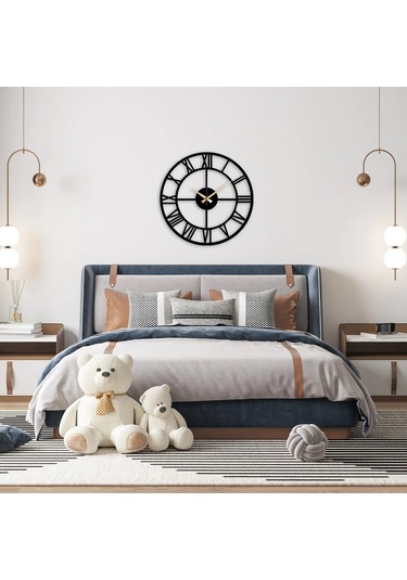 Ivo Roma Rakamlı Duvar Saati Siyah