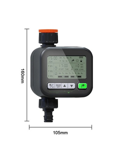 Sones Bahçe Zamanlayıcısı Otomatik Sulama Cihazı Bahçe Balkon Sulama Cihazı Akıllı Sulama Sistemi Kontrol Cihazı Siyah