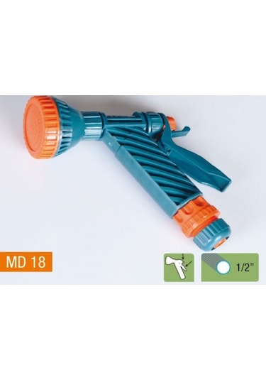 Medalyan 1/2 Hortum Tetikli Süzekli Tabanca Bahçe Araç Yıkama