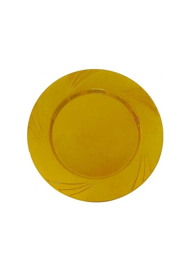 Tabak Kristal 22,5 Cm Altın Pk:6 +3