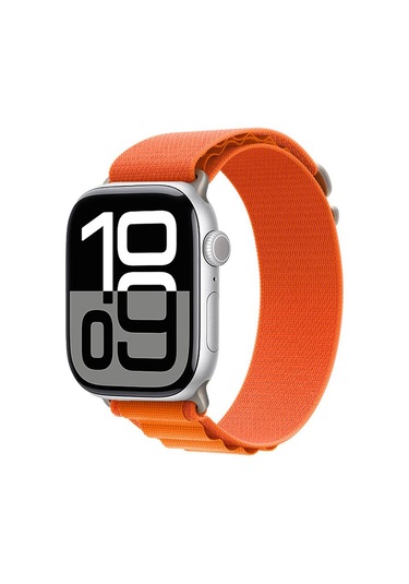 Biriva Home Watch 10 42mm Uyumlu Krd-74 Hasır Kordon-turuncu