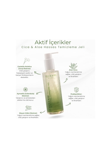 Cica & Aloe Hassas Temizleme Jeli