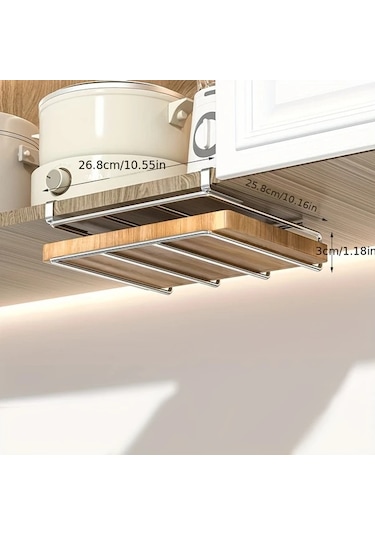 Honeybeeshop Ldq Paslanmaz Çelik Dolap Altı Organizer Raf Siyah Paslanmaz Çelik Tek Katman Mutfak Depolama Ünitesi Siyah-paslanmaz Çelik