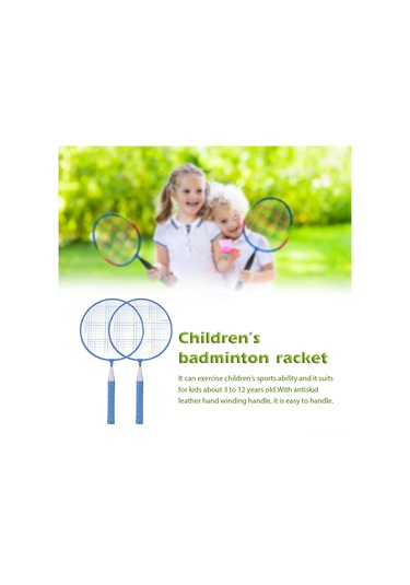 Geeksen 3-12 Yaş Çocuklar İçin Antipatlama Deri Saplı Badminton Raketi Seti Pembe, 4 Top + 1 Sünger Top + Çanta