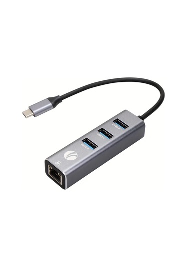 Xuweiwei Portable 311b Vcom Taşınabilir Alüminyum 4ü1 Hub 3x Usb 3.0 5gbps 1000mbps Ethernet Usb Type-c Uyumlu