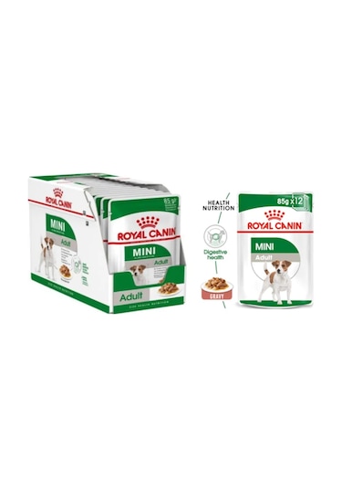 Royal Canin Mini Adult Soslu Konserve Küçük Irk Yetişkin Köpek Maması 12 x 85 G