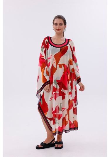 Tarzını Seç Kimono Pareo - Tesettür Pareo - Kemer Model 240x135 Cm Çok Renkli