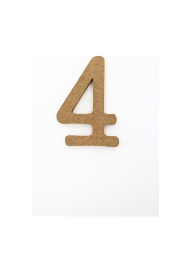 Na Neşeli Ahşap 15 Cm 18mm Dik Durabilen 4 Rakamı.ahşap Sayı Söz Nişan Doğum Günü Tabela Duvar Yazısı Duvar Süsü Model 15cm18mm4rakamı