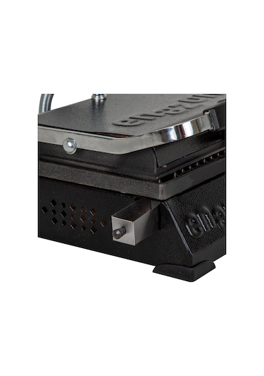 8 Dilim Elektrikli Saf Demir Döküm Tost Makinesi Döküm 30x23 - Siyah Endüstriyel Kalitesinde