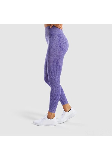 Skycity Yoga Pantolonu - Yüksek Bel Esnek Spor Taytı - Mor Renk - Rahat Ve Şık Mor