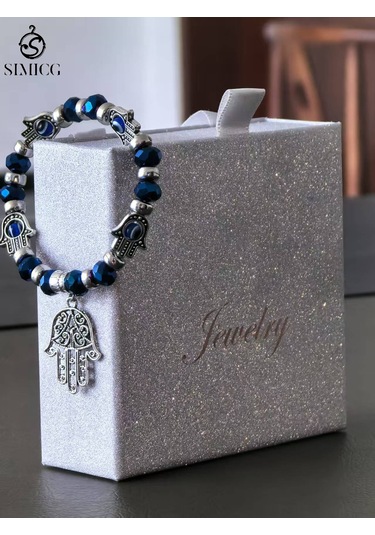 Hamsa Eli Bileklik Mavi