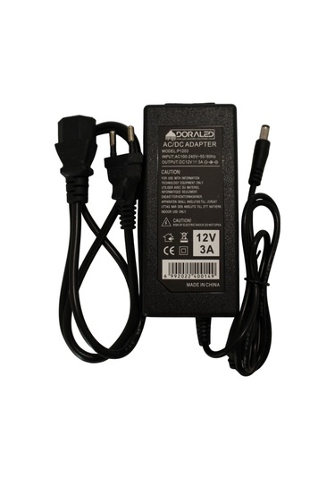 12 V 3 Amper IP20 İç Mekan Laptop Tipi Adaptör