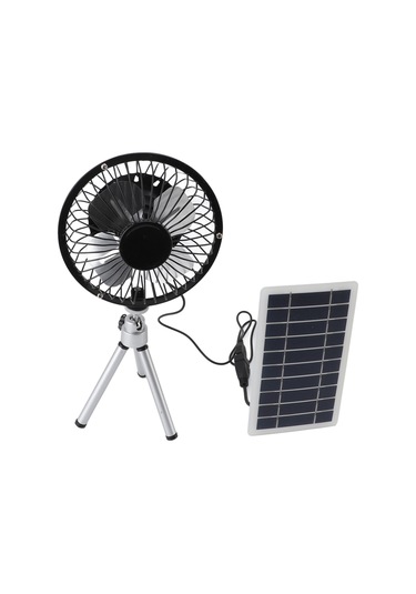 Tenfowee 10w Monokristal Silisyum Güneş Paneli + Stantlı Kompakt Fan: Sessiz Çalışma, Kolay Kurulum, Çeşitli Mekanlar İçin Ventilasyon