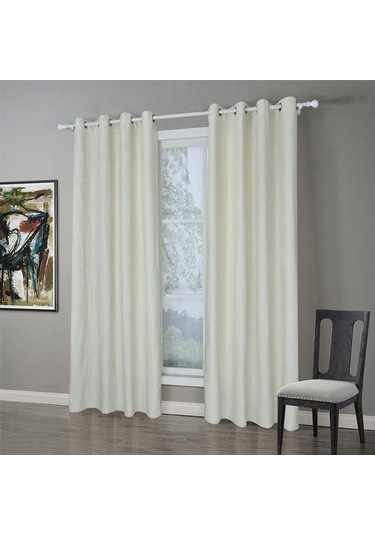 Novahub Kahve Süet Kadife Kalın Gölge Perdeler - Oturma Odası-yatak Odası Kumaş Karartma Kahverengi