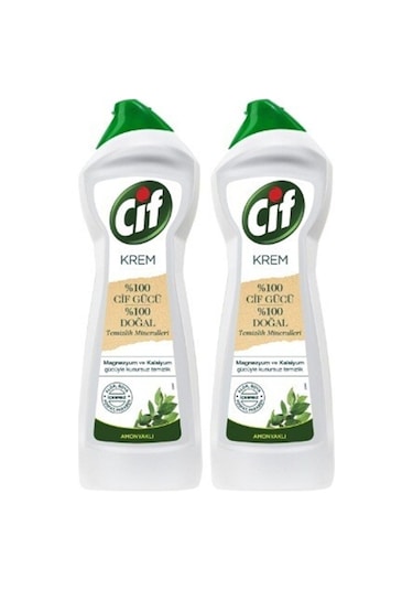 Cif Amonyaklı Krem Temizleyici 500 Ml 3 Adet