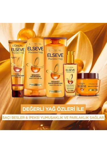 Elseve Mucizevi Yağ Besleyici Saç Bakım Kremi 390 ML