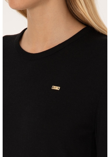 U.s. Polo Assn. Kadın Siyah Kazak /triko 50315449-vr046 Sıyah