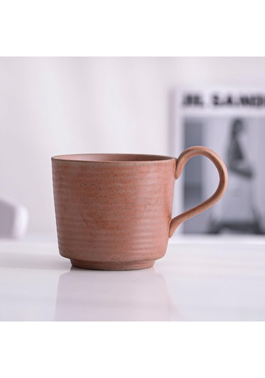 Suntek Seramik Kahve Kupa 360 Ml Japon Tarzı Retro Latte Stil-b