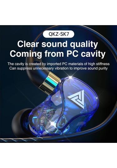 Willowhaven Qkz Sk7 Kulak İçi Kablolu Kulaklık 3.5mm 11.6mm Dinamik Sürücü Mikrofonlu Hat Kontrolü Yeşil Sk7 Sk7