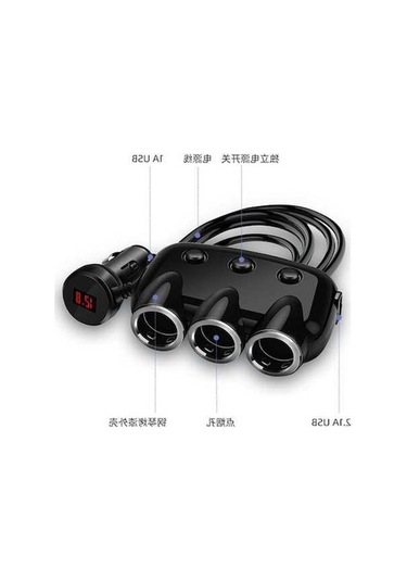 Ulzyvf Voltaj Ve Usb Tq Suofeng Şarj Portlu Pazly Kompakt Göstergeli, Dayanıklı Cihazı Çift Araç - Bt