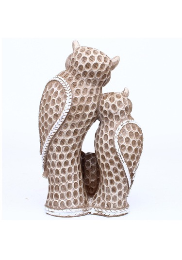 Suntek Nordic Masaüstü Baykuş Aile Heykeli Süsler Oturma