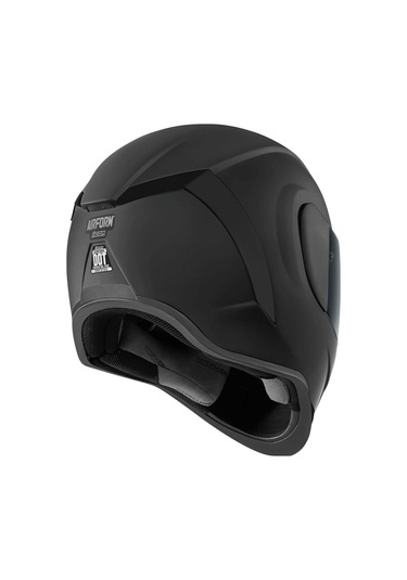 Icon Airform Dark Kapalı Motosiklet Kaskı Mat Siyah