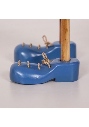 Basketçi Ördek El Oyması Teak Gövde 41x17x13 Cm
