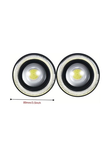 Dashanshop Mavi Renk 2 Adet Evrensel 3.5 Inç Angel Eye Far Işıkları