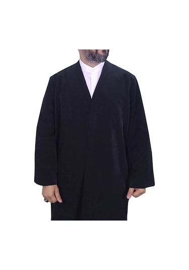 Namaz Cübbesi - İmam Cübbesi Namazlık Erkek Siyah