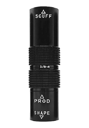 Youtek Alüminyum 4 Ü 1 Arada Bilardo İğne Aleti, 3/8-8 Diş, Siyah - 70x23mm