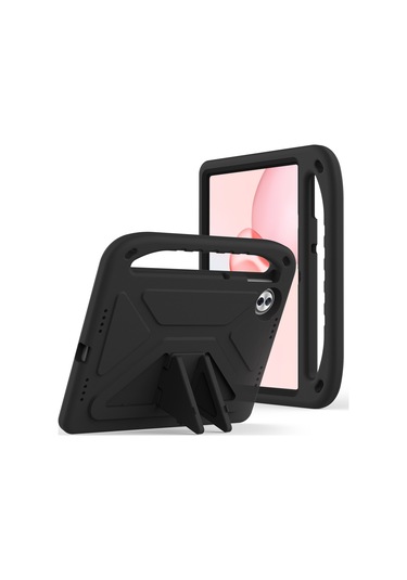 Honor Pad 10 Kılıf El Tutacağı Destek Standı Tablet Eva Kılıfı - Siyah Tablet Kılıfı