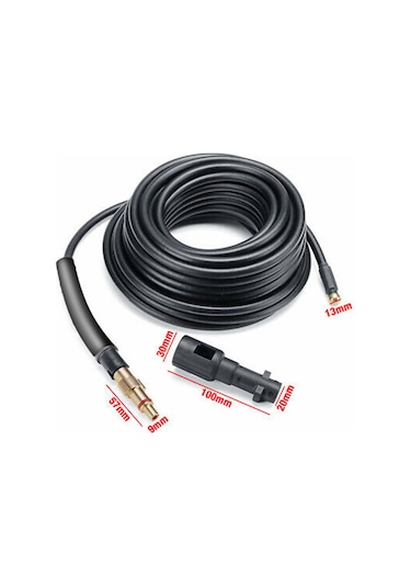 Padalink Karcher Basınçlı Yıkama Makinesi İçin 10m Su Tüpü Temizleyici, Otomatik İlerletme, Kanal Ve Su Boruları Temizliği, Çoklu Marka Uyumlu