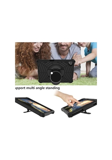 Yunboo Lenovo M10 Fhd İçin Örümcek Ağı Desenli Taşınabilir Tablet Kılıfı - Askılı Ve Ayaklı Kılıf Kılıf