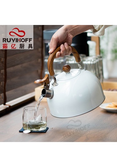 Youtek 3l Beyaz Çay/kahve Kaynar, Çınlama Fonksiyonu, Ahşap Desenli Kollü, Dayanıklı Ev Aletleri, Ev Kullanıma Ideal Diğer