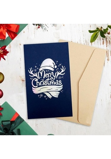 Lijinxu Koca Anne Stil C Mutlu Yılbaşı Kart Kağıdı Kış Tatili Tebrik Kartı Hediye