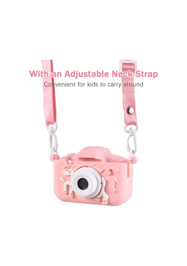 Lemestar Mavi Öküz Desenli Çocuk Dijital Kamerası - 20mp Lens, 2.0" Ips Ekran, 1080p Fotoğraf/videoyu Kaydet, Oyun Ve Müzik Özellikli, İçin Dolu Pil Mavi