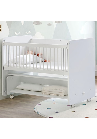 BW1090 - Pratik Sallanır Anne Yanı Beşik Beyaz