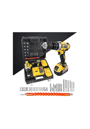 Anadolu Strong ANS1054S 36V 5 Ah Li-ion Çift Akülü Darbeli Matkap Vidalama + Uç Setli