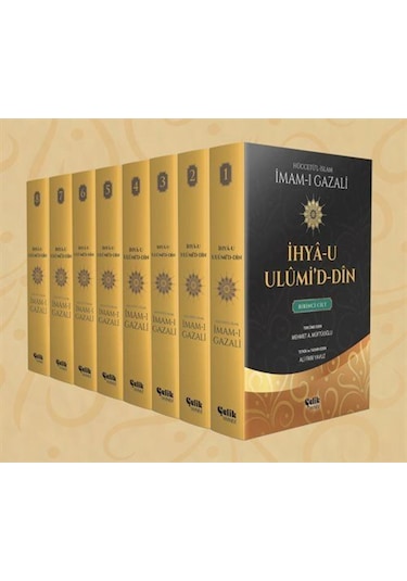 İhya-u Ulumi'd-Din - 8 Cilt Takım - İmam-ı Gazali - Çelik Yayınevi