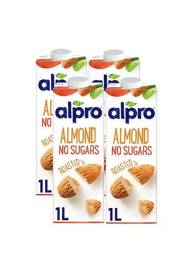 Alpro Şekersiz Badem Sütü 4 x 1 L