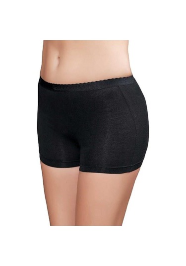 6 Adet Şahinler Bayan Likralı Boxer Şort B3022 Siyah