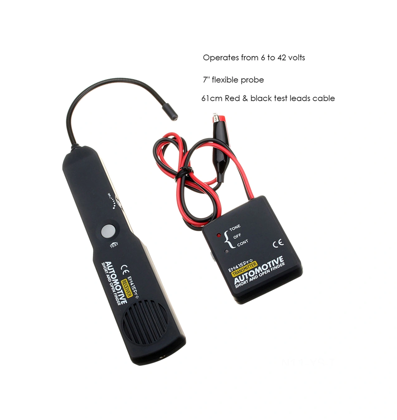 Yunboo Otomatik Kabloları Takip Etme Aracı - Kısa Devre Ve Açık Devre Tespiti, 6-42v Dc, Elektrik Sistemi Tanı, Tahta/traktör/bot Uyumlu