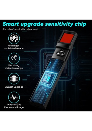 Neevoyu T15 Gizli Kamera Tespit Cihazı - Rf Sinyal, Gps Konumlayıcı Ve Dinleme Aleti Tarayıcı - Otel, Ev, Ofis İçin