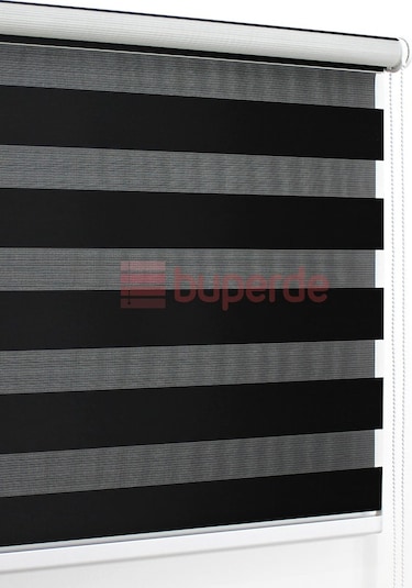 Buperde Siyah Eko Zebra Stor Perde