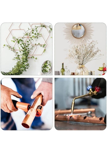 Bakır Borular Çubuk 1-16mm İç Çapı 300mm/200mm/250mm Uzun Sıhhi Tesisat Borusu/tüp Dıy