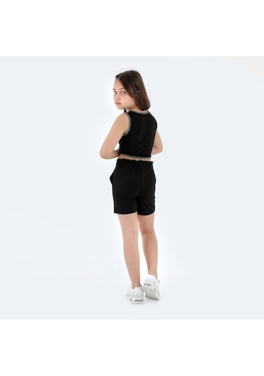 Slazenger DEVARAJ IN Kız Çocuk Şort Siyah